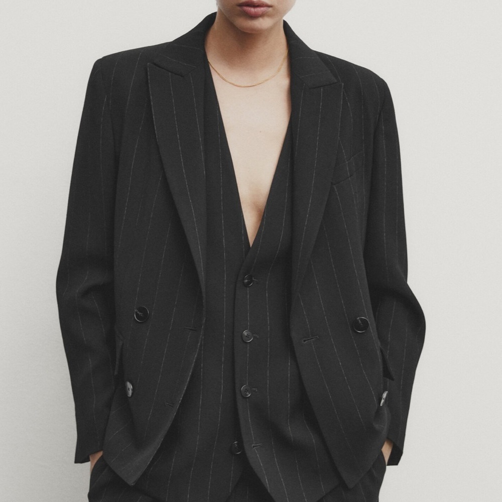 Mossimo Dutti | Pinstripe Suit Blazer Size 2